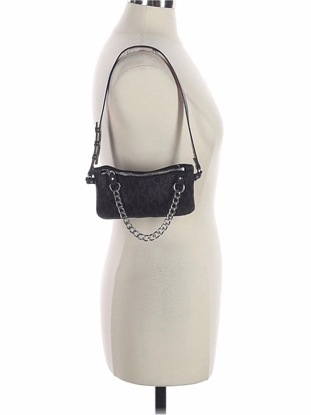 MICHAEL Michael Kors Black Mini Shoulder Bag with Chain